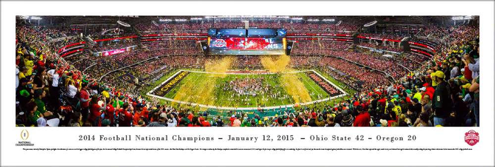 2015 CFP Championship Panoramic Picture - Ohio State Buckeyes  Unframed
