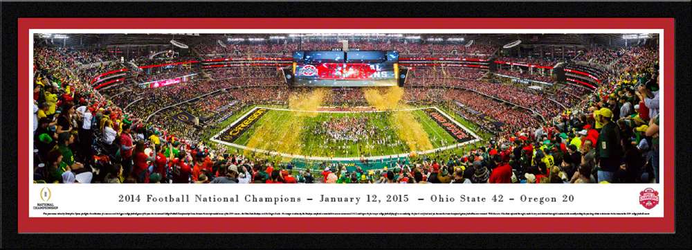 2015 CFP Championship Panoramic Picture - Ohio State Buckeyes  Select Frame