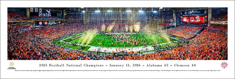 2016 CFP Panoramic Picture - College Football Playoff Championship - Alabama Crimson Tide  Unframed