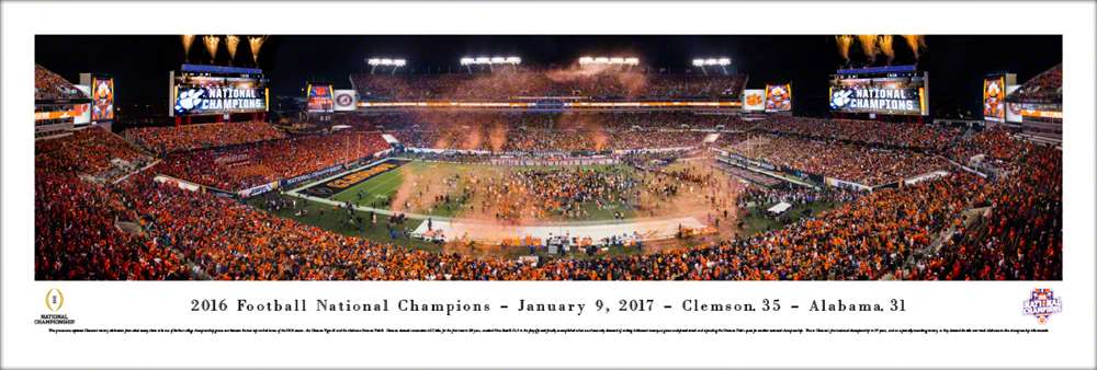 2017 CFP Panoramic Picture - Clemson Tigers College Football Playoff Championship  Unframed