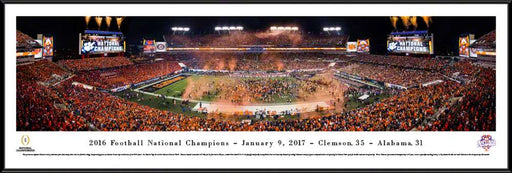 2017 CFP Panoramic Picture - Clemson Tigers College Football Playoff Championship  Standard Frame