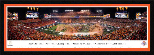 2017 CFP Panoramic Picture - Clemson Tigers College Football Playoff Championship  Select Frame