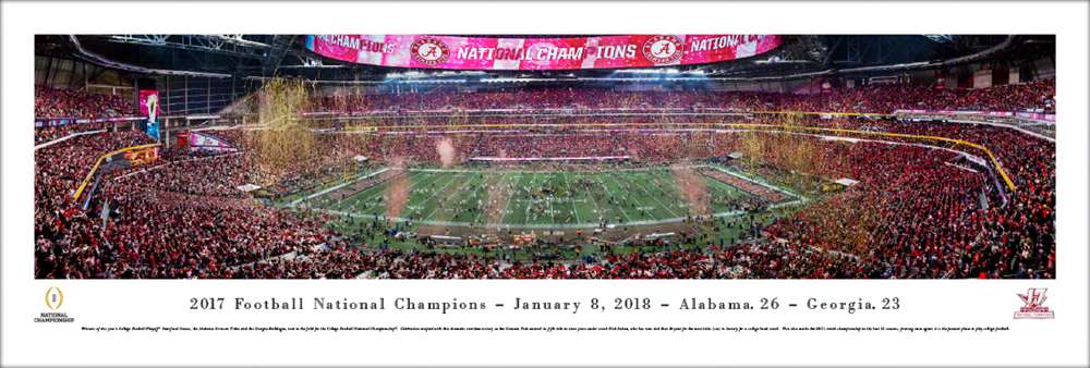 2018 College Football Playoff National Championship Panoramic Picture - Alabama Crimson Tide  Unframed
