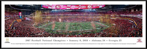 2018 College Football Playoff National Championship Panoramic Picture - Alabama Crimson Tide  Standard Frame