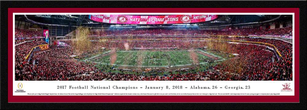 2018 College Football Playoff National Championship Panoramic Picture - Alabama Crimson Tide  Select Frame