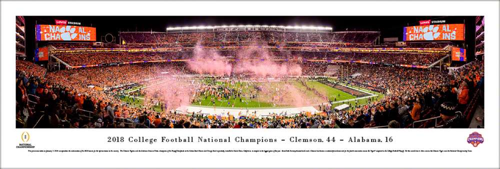 2019 College Football Playoff National Championship Panoramic Poster  Unframed