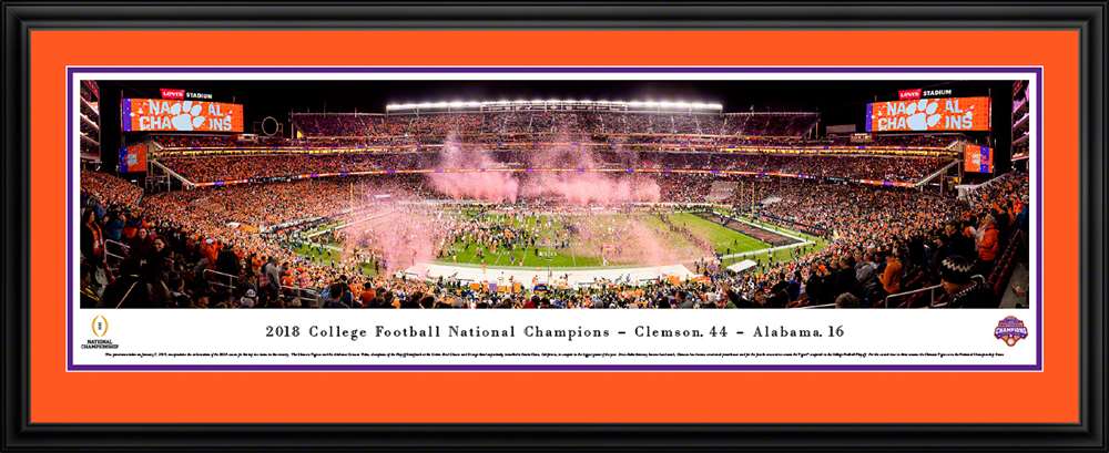 2019 College Football Playoff National Championship Panoramic Poster  Deluxe Frame