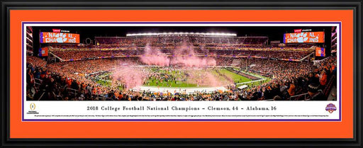 2019 College Football Playoff National Championship Panoramic Poster  Deluxe Frame
