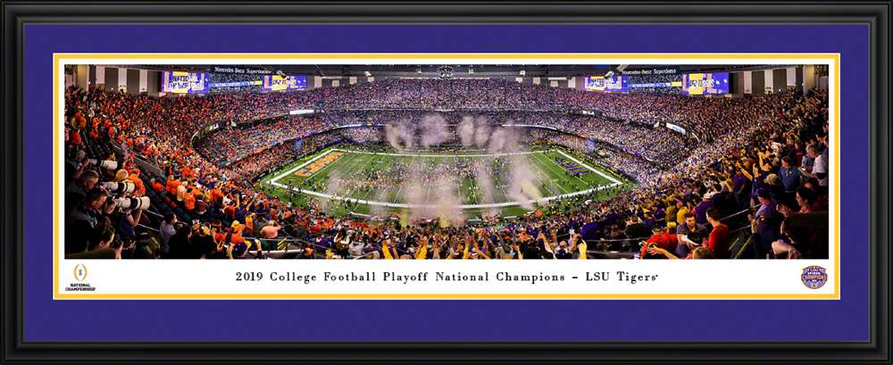 2020 College Football Playoff National Championship Panoramic Poster  Deluxe Frame