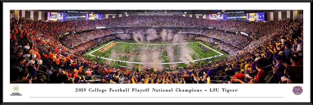 2020 College Football Playoff National Championship Panoramic Poster  Standard Frame