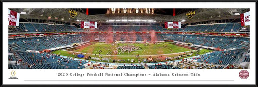2021 College Football Playoff National Championship Panoramic Wall Decor - Alabama Crimson Tide  Standard Frame