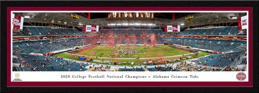 2021 College Football Playoff National Championship Panoramic Wall Decor - Alabama Crimson Tide  Select Frame