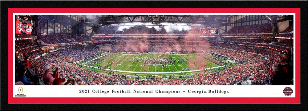2022 College Football Playoff National Championship Panoramic Picture - Georgia Bulldogs  Select Frame