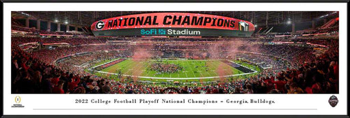 2023 College Football Playoff Back-to-Back National Champions Panoramic Picture - Georgia Bulldogs  Standard Frame