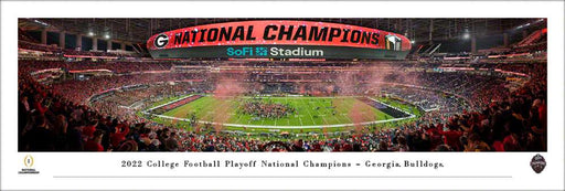 2023 College Football Playoff Back-to-Back National Champions Panoramic Picture - Georgia Bulldogs  Unframed