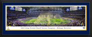 2023-2024 Season College Football Playoff National Championship Game Celebration Panoramic Picture - Michigan Wolverines  Deluxe Frame