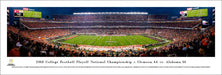 2019 College Football Playoff National Championship Panorama - Kickoff Poster  Unframed