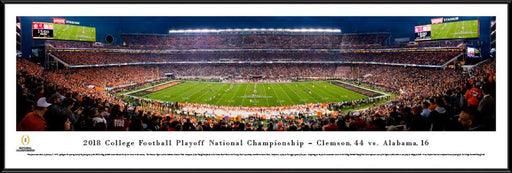 2019 College Football Playoff National Championship Panorama - Kickoff Poster  Standard Frame