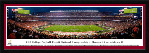2019 College Football Playoff National Championship Panorama - Kickoff Poster  Select Frame