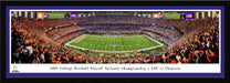 2020 College Football Playoff National Championship Kickoff Panoramic Poster - LSU vs. Clemson  Select Frame