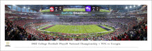 2023 College Football Playoff National Championship Kickoff Panoramic Picture - TCU vs. Georgia  Unframed