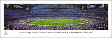 2023-2024 Season College Football Playoff National Championship Kickoff Panoramic Picture - Michigan Wolverines vs. Washington Huskies  Unframed