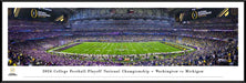 2023-2024 Season College Football Playoff National Championship Kickoff Panoramic Picture - Michigan Wolverines vs. Washington Huskies  Standard Frame