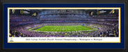 2023-2024 Season College Football Playoff National Championship Kickoff Panoramic Picture - Michigan Wolverines vs. Washington Huskies  Deluxe Frame