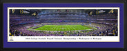 2023-2024 Season College Football Playoff National Championship Kickoff Panoramic Picture - Michigan Wolverines vs. Washington Huskies  Deluxe Frame