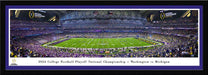 2023-2024 Season College Football Playoff National Championship Kickoff Panoramic Picture - Michigan Wolverines vs. Washington Huskies  Select Frame