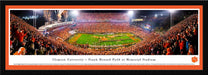 Clemson Tigers Panoramic Football Poster  Select Frame