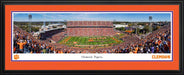 Clemson Tigers Football Run Out Panoramic Picture - Memorial Stadium Fan Cave Decor  Deluxe Frame