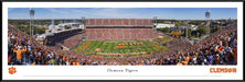 Clemson Tigers Football Run Out Panoramic Picture - Memorial Stadium Fan Cave Decor  Standard Frame