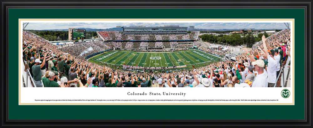 Colorado State Rams Panoramic Picture - Canvas Stadium at Colorado State  Deluxe Frame