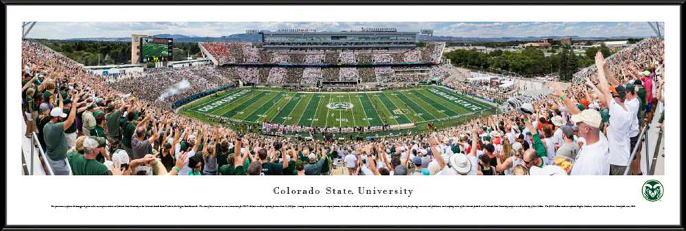 Colorado State Rams Panoramic Picture - Canvas Stadium at Colorado State  Standard Frame