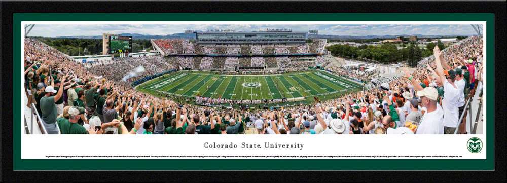 Colorado State Rams Panoramic Picture - Canvas Stadium at Colorado State  Select Frame