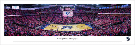 Creighton Bluejays Basketball Panoramic Picture - CHI Health Center Fan Cave Decor  Unframed