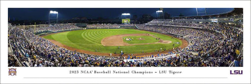 2023 College World Series Champions Panoramic Picture - LSU Tigers Fan Cave Decor  Unframed