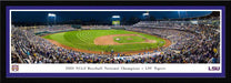 2023 College World Series Champions Panoramic Picture - LSU Tigers Fan Cave Decor  Select Frame