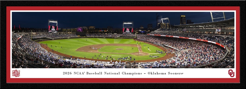2026 College World Series Champions, Oklahoma Sooners - Select Frame