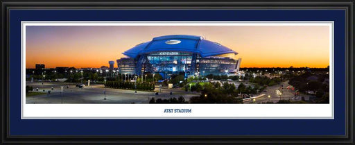AT&T Stadium Twilight Panoramic Picture - Dallas, Texas  Deluxe Frame