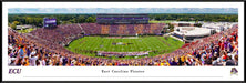 East Carolina Pirates Football Panoramic Picture - Dowdy-Ficklen Stadium Fan Cave Decor  Standard Frame