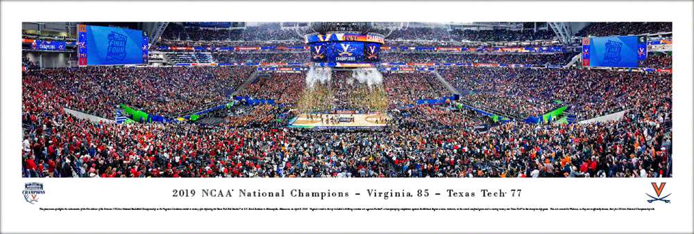 2019 NCAA Final Four Championship Basketball Panorama - Virginia Cavaliers Unframed
