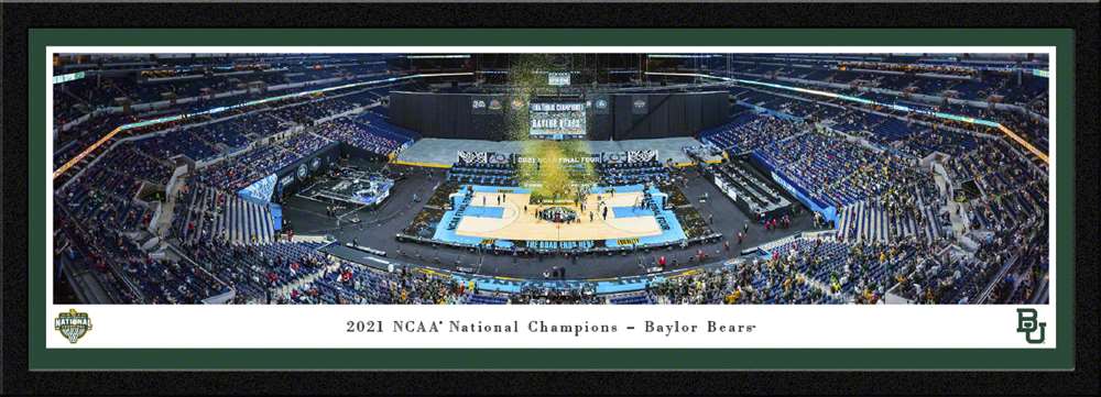 2021 NCAA Men's Basketball National Champions Panoramic Picture - Baylor Bears  Select Frame