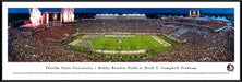 Florida State Seminoles Football Panorama - Doak Campbell Stadium Fan Cave Decor  Standard Frame