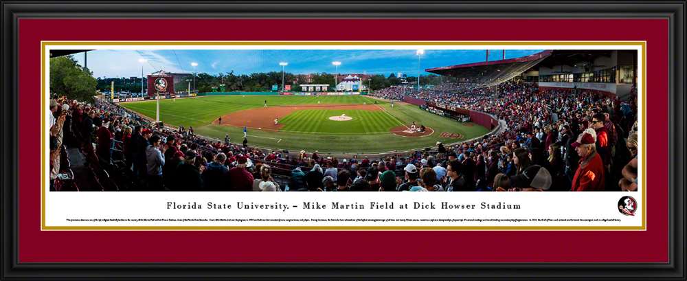 Florida State Seminoles Baseball Panoramic Picture - Mike Martin Field at Dick Howser Stadium  Deluxe Frame