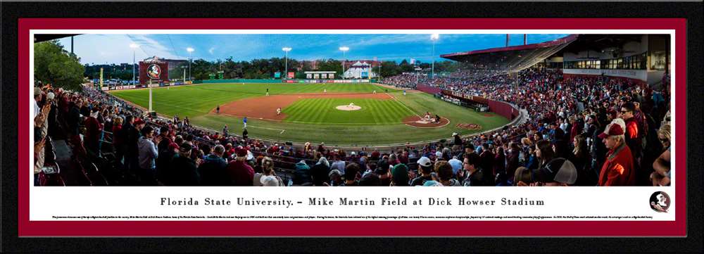 Florida State Seminoles Baseball Panoramic Picture - Mike Martin Field at Dick Howser Stadium  Select Frame