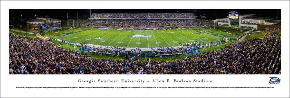 Georgia Southern Eagles Panoramic Picture - Paulson Stadium  Unframed