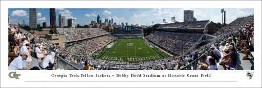 Georgia Tech Yellow Jackets Football Panoramic Poster - Bobby Dodd Stadium at Grant Field Picture  Unframed