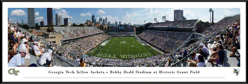 Georgia Tech Yellow Jackets Football Panoramic Poster - Bobby Dodd Stadium at Grant Field Picture  Standard Frame